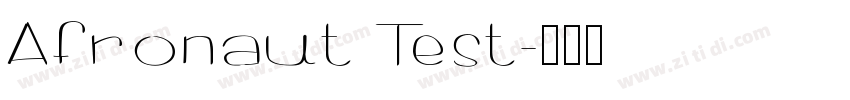 Afronaut Test字体转换